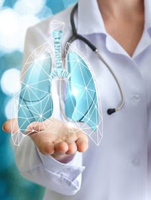ویزیت متخصص ریه در منزل